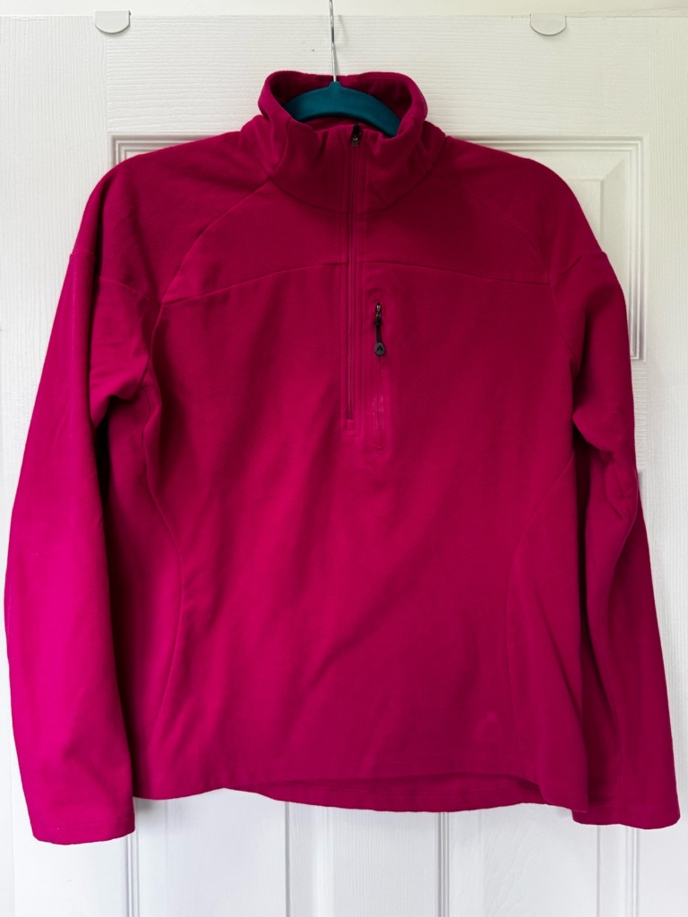 Eddie Bauer Bright Magenta Half-Zip Fleece Pullover